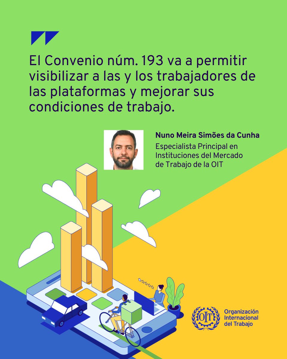 OITAmericas's tweet photo. El Convenio núm. 193 de la OIT es la primera norma internacional del trabajo dedicada a la economía de plataformas.

🎧 Escucha el nuevo pódcast de la OIT: https://t.co/UMJNYIePNS

#TrabajoDecente #EconomíaDePlataformas https://t.co/fhZXJToEva