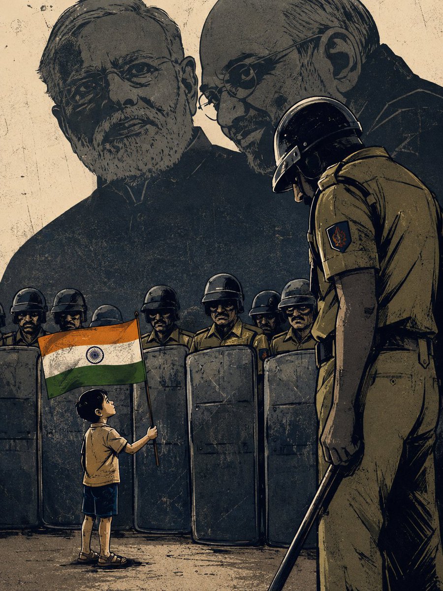 Prekshit16's tweet photo. @BJP4Goa Reality on Ground 🤡
“6 saal ke bachche se bhi sarkaar ko darr lagne laga?

Wah re democracy sawaal bada ho toh jawab nahi, police bhej do!” 😶‍🌫️🇮🇳 https://t.co/cBx5eAgVb6