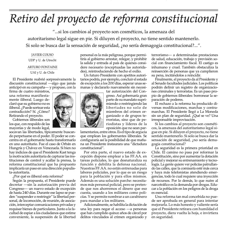 PaulinaAstrozaS's tweet photo. Muy de acuerdo con lo planteado por Javier Couso y Arturo Fontaine.

Cuando se acerca el Foro de Madrid y uno recuerda los discursos del presidente Kast o su apoyo a Orban (felicitó a Magyar?), uno tiene el derecho a una justa duda de hasta dónde se quiere llegar. https://t.co/bx4teq9VGp