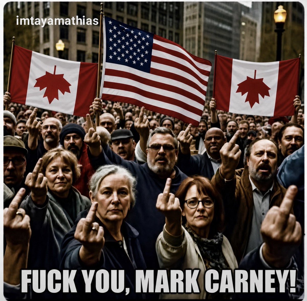 MAGAOutpost's tweet photo. The whole world is saying fuck you mark carney https://t.co/YlJH36ojtw