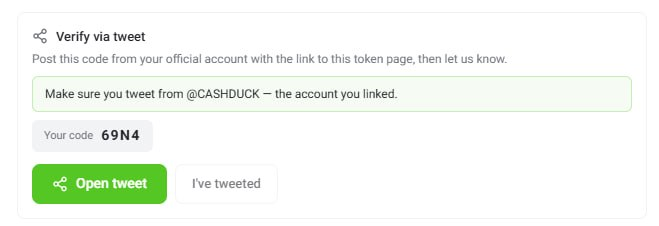 CASHDUCK's tweet photo. RobinScan Update token information.

Code: 69N4 https://t.co/Syr15X8wQO