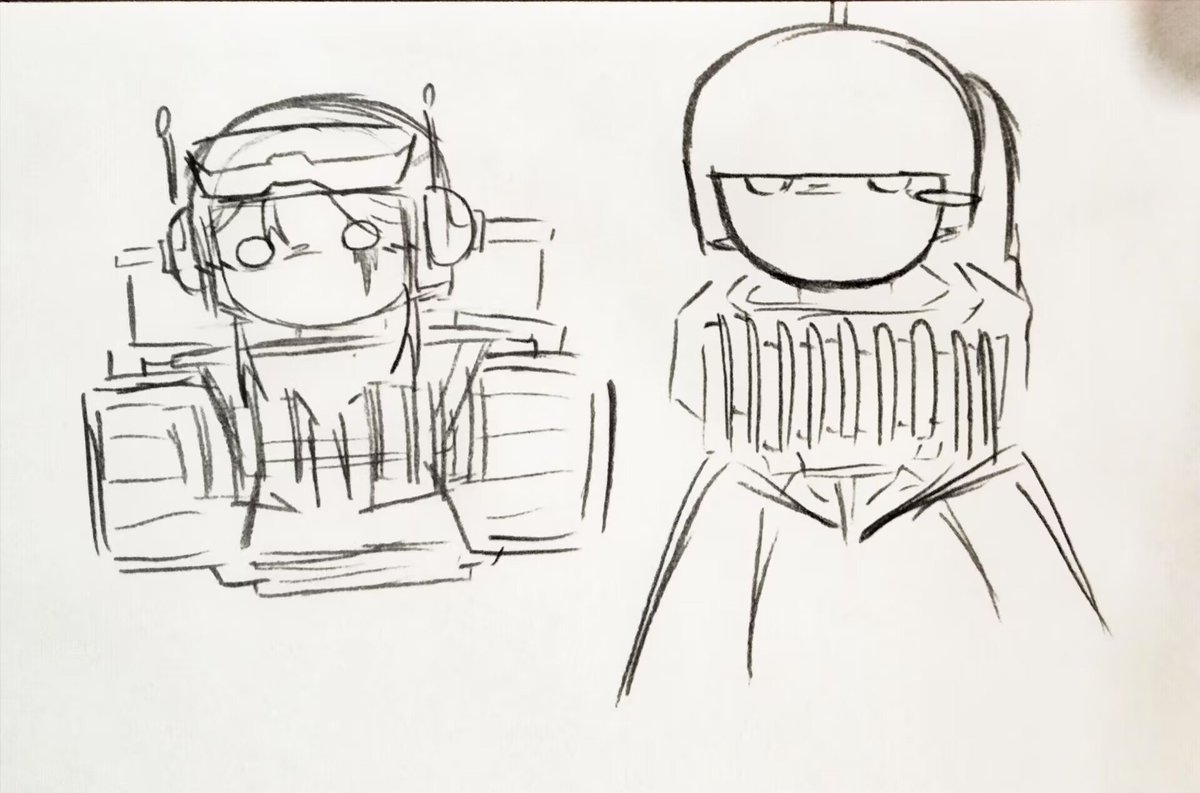 Pastonvi's tweet photo. My OC You'an is a female transport plane with 4 retractable claws, front armor plates, and side cargo containers. In human form, she's always loaded with gear.

Paired her with my friend's helicopter OC (right in pic 2) :P
#SkibidiToilet #skibidi #SkibidiToiletOC https://t.co/9wEaFqDBqR