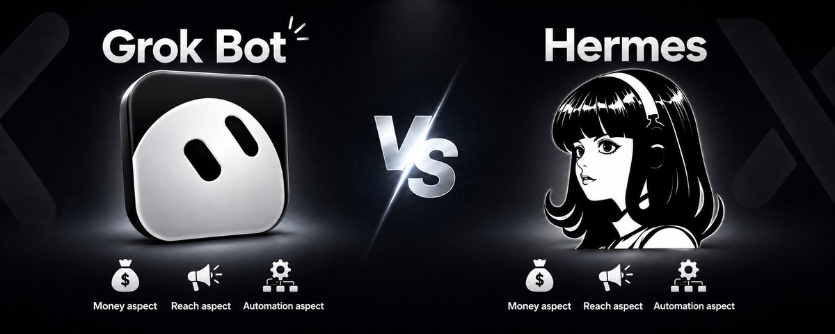 Grok Bot vs Hermes — Money, Reach, and Automation