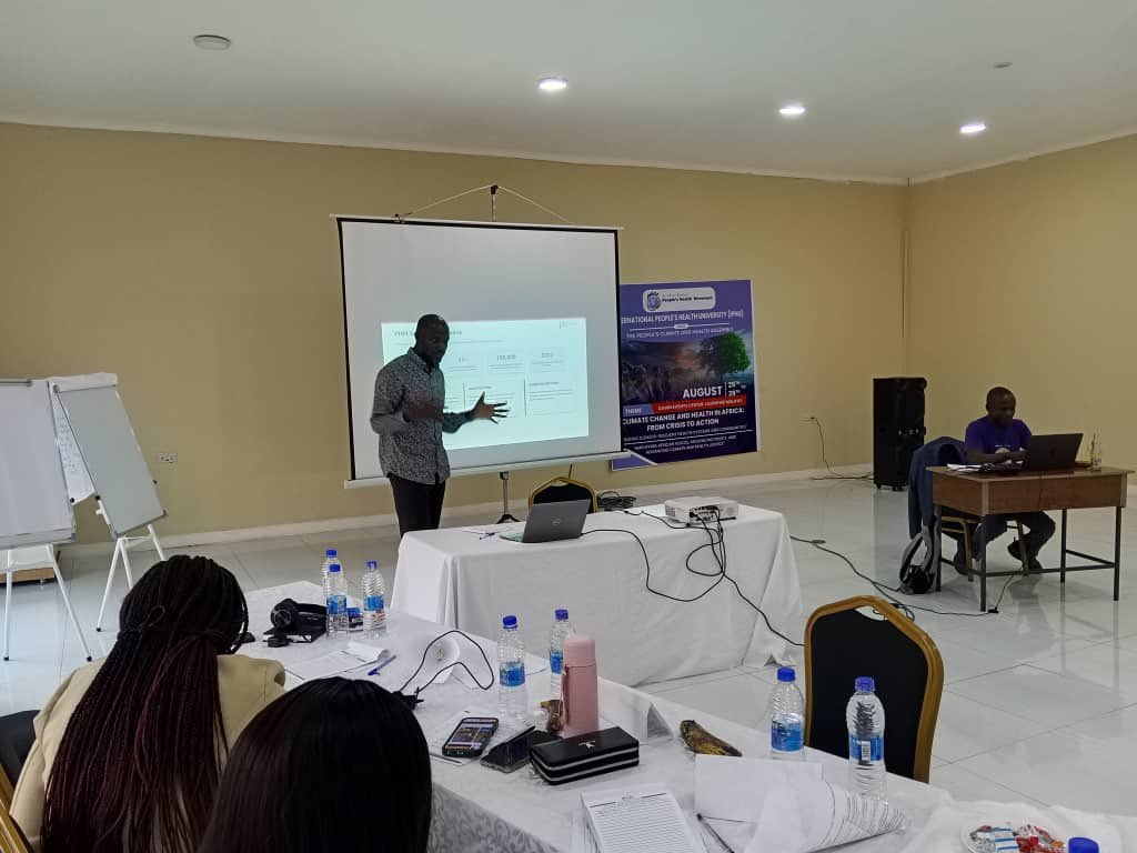 PHMTanzania's tweet photo. Day2 in #Lilongwe! @franklin_tissa presents @PHMTanzania’s profile at #IPHU & #PHA 2026: a decade of #PHC & #UHC advocacy, now entering its next chapter, climate & health justice. From #Malawi to #Tanzania: turning ESA regional learning into national action. Partners are welcome https://t.co/opRX8LTOfv