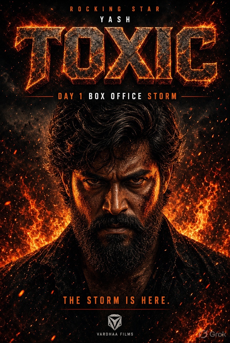 TheCineXpress's tweet photo. 🔥 TOXIC STORM IS REAL! 🔥
Rocking Star Yash is BACK and how!!
Day 1 Live Update:
India Net ~₹97 Cr+ already 🚀

Hindi leading the charge | Kannada packing houses at 88% occupancy 💥 |
 Telugu solid support

Mixed reviews?
 Box office doesn’t care.

Theatres roaring, records tumbling, fans showing up in numbers!

This is just the beginning of the Toxic empire 😈

#Toxic #Yash #ToxicDay1 #RockingStarYash #BoxOffice #ToxicFromToday