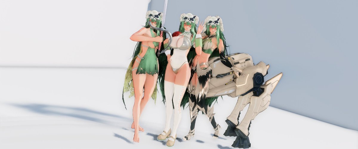 Juutilainen3939's tweet photo. BLEACHより第3十刃 ネリエル　大人ネルと羚騎士と千年血戦篇をこの3日作ってた  でかい　#PSO2NGS_SS https://t.co/6B2jd9t9RY