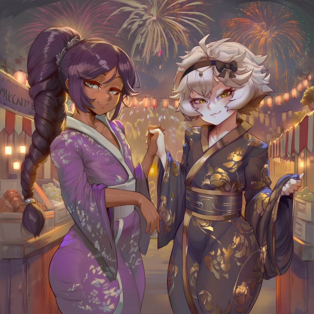 Yamilord132010's tweet photo. @Zero_Fox_Boy 
Zero got jealous seeing Yami on a date with milim so he insisted that the two go on a date as well. https://t.co/bpICUa731u