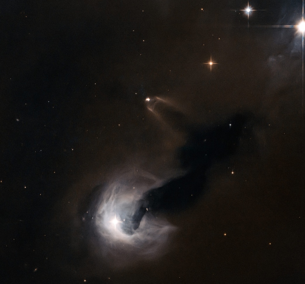 tomorrowmaisons's tweet photo. Young stellar object SSTC2D J033038.2+303212 surrounded by a misty column of material &amp; bright gas bursts. Object is in the early stages of becoming a full-grown star &amp; is encircled by a bright swirling disc seen.... https://t.co/z08LSi2EDk