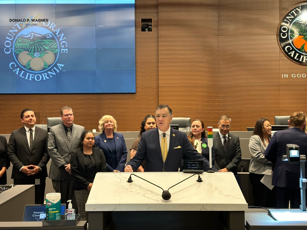 DonWagnerCA's tweet photo. At Tuesday's Board of Supervisors meeting, Chairman Chaffee and I introduced a resolution recognizing August as Eligibility Professionals Month. 
 
I want to thank our eligibility professionals that serve our residents and strive to make our county a better place for all. https://t.co/ygLNoc5wy7