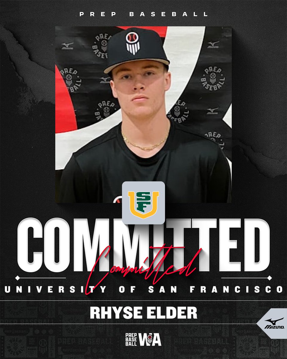 PrepBaseballWA's tweet photo. 🚨 𝐂𝐎𝐌𝐌𝐈𝐓𝐌𝐄𝐍𝐓 𝐔𝐏𝐃𝐀𝐓𝐄 🚨

'27 RHP Rhyse Elder (West Valley - Yakima) has committed to the University of San Francisco

#PNWSG26 alum

@RhyseElder https://t.co/Ui3wxBWfWs
