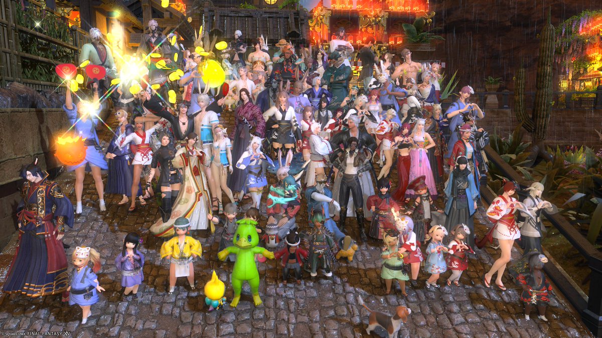 setsuna20250528's tweet photo. 初参加だったけど圧巻！
ユーザーイベすごい
#パンデモ神輿 #FF14 #FF14SS https://t.co/7rh9szNVjP