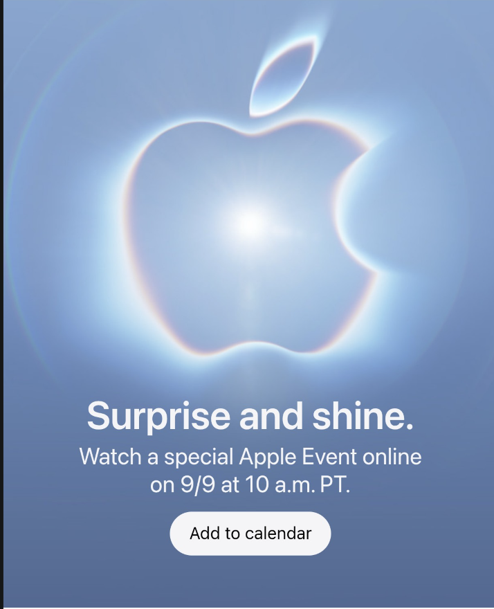 stufflistings's tweet photo. It's time for the new iPhones 😍 

Apple Event, September 9, 2026. https://t.co/UePIjgGasE