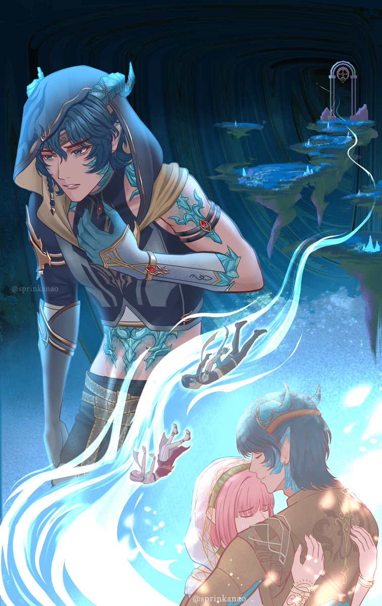 sprinkanao's tweet photo. "I swear on my life, I will never betray you"
- Angert to Nikki

My artwork for Infinity Nikki fan contest.
#InfinityNikki #GoldenDust
#NikkiAndTheGoldenFeast https://t.co/6RmfFaUpGX