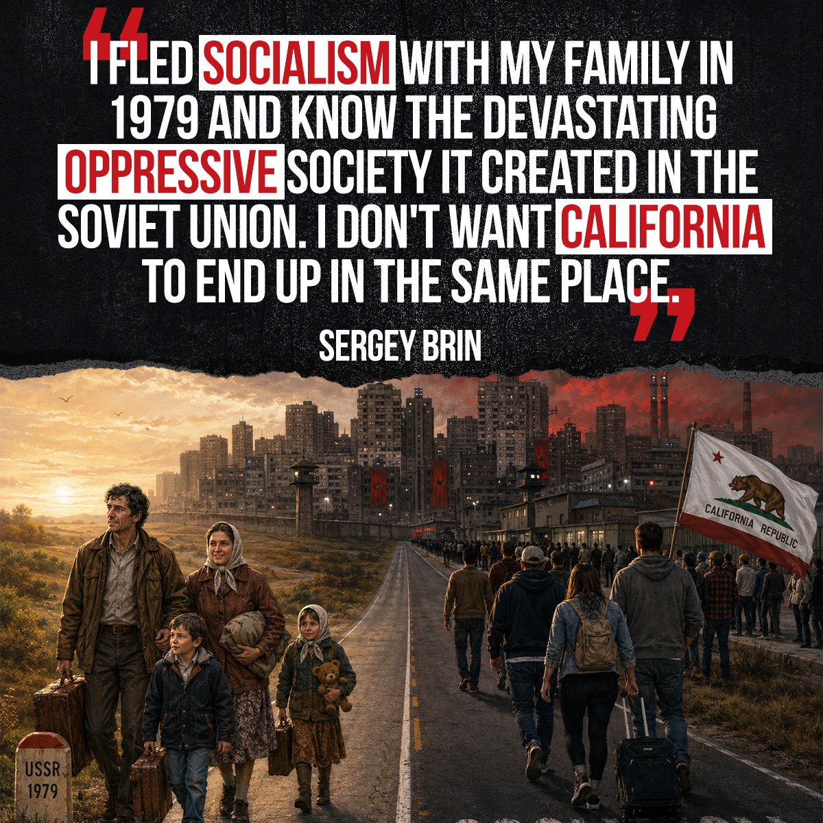 TheAtlasSociety's tweet photo. The lesson of socialism is not theoretical to those who lived under it. https://t.co/0L3kJ7yl6t