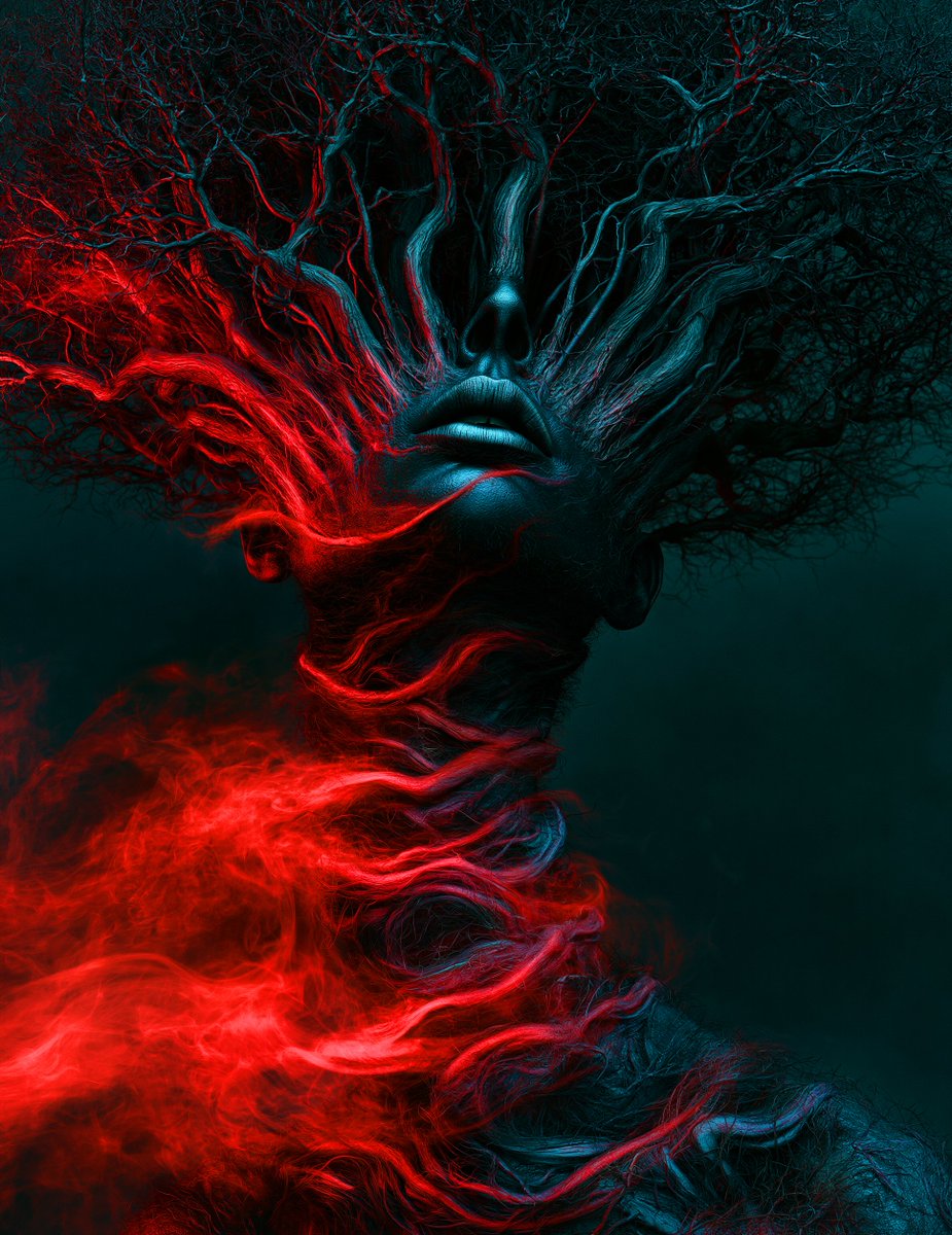 StaticWound_Leo's tweet photo. Consumed by the fire within. 🔴🖤🔥 https://t.co/j9lPJbZXyb