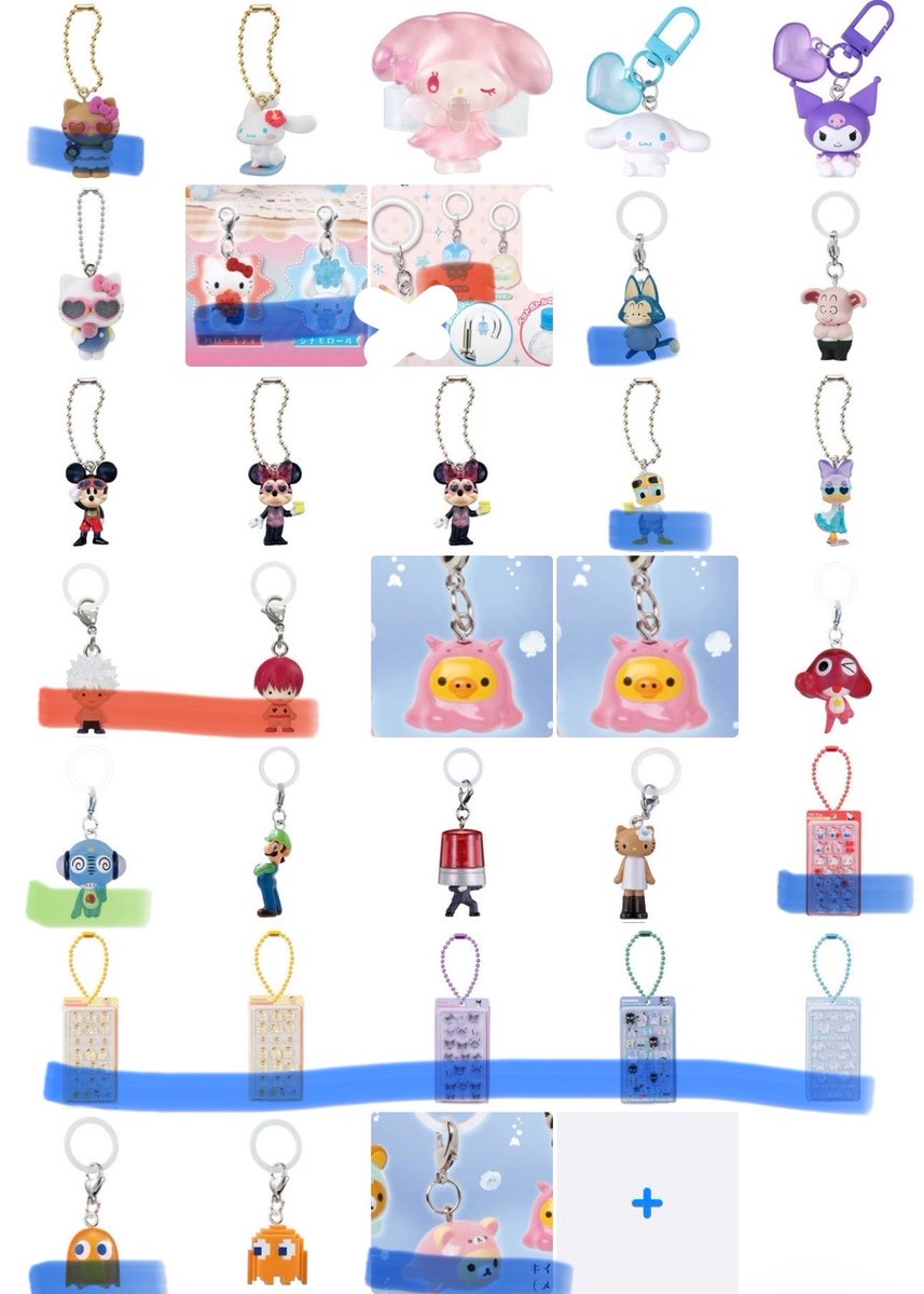 1m_o28's tweet photo. めじるし ガチャガチャ 買取 譲渡 交換

譲 画像1.2＋🟥くだものマイメロけろっぴ
求定価＋送料（梱包費100）＞未所持めじるし（キティなど）

買取の場合4枚目から抱き合わせお願いします詳細は3枚目をご覧下さい。

できるだけ纏めて優先 
できるだけ迷子を減らしたいため返信お時間いただきます https://t.co/h2Nxf9nRYM