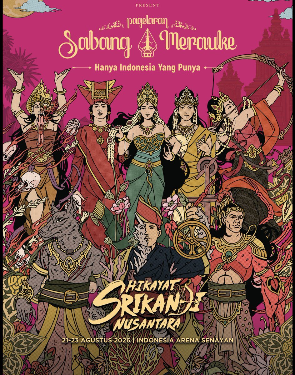 M_Jonathan96's tweet photo. A breathtaking celebration of the Archipelago's rich legends, traditions, music, and stories.

Beautifully brought to life by the talented cast, orchestra and performers of the beauty of our heritage.

Indonesia Arena Senayan, 23/08/2026 https://t.co/Bx5l5u2BHd