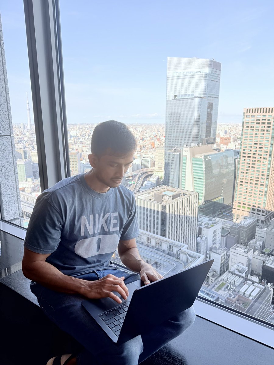 dasunar's tweet photo. High above the city line. Deep work, big moves, and taking in Tokyo from a new perspective. 🇯🇵 https://t.co/mMeUaLalQ5