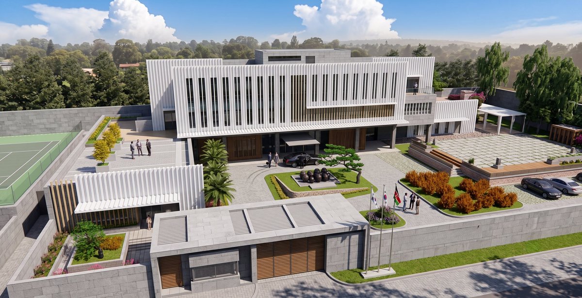 DesignSourceKE's tweet photo. In collaboration with Yooil Engineering &amp; Architects Co., Ltd. we are proud to be part of the team delivering the New Embassy of the Republic of Korea in Kenya, a landmark diplomatic development that will strengthen the relationship between the Republic of Korea and Kenya. https://t.co/UeUR2Qj2gJ