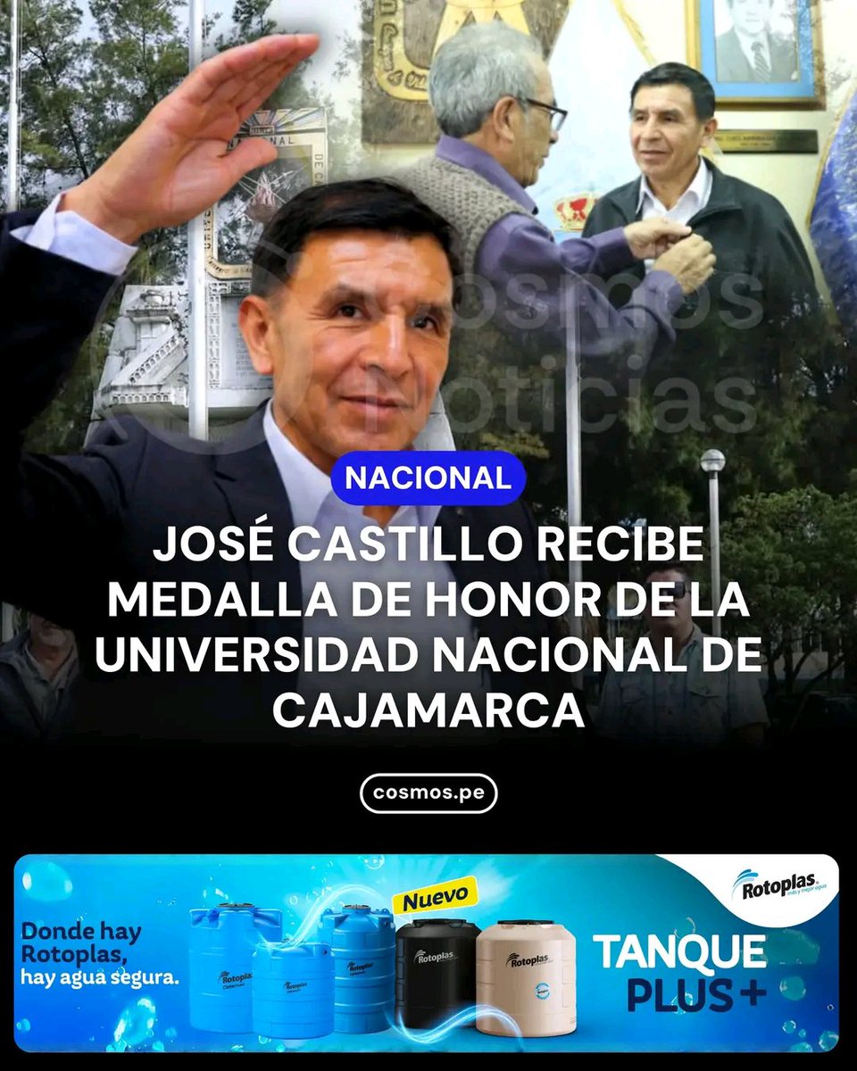 Juanpablovil3's tweet photo. Tan bajo ha caído la Universidad de Cajamarca que le da una medalla a este triste imbec7l el Perú es al revés. Premian al que tiene títulos de estorbo y es egresado de la Universidad de la Vida.
De ripley aunque usted no lo crea. https://t.co/LyJ4jVSu0G