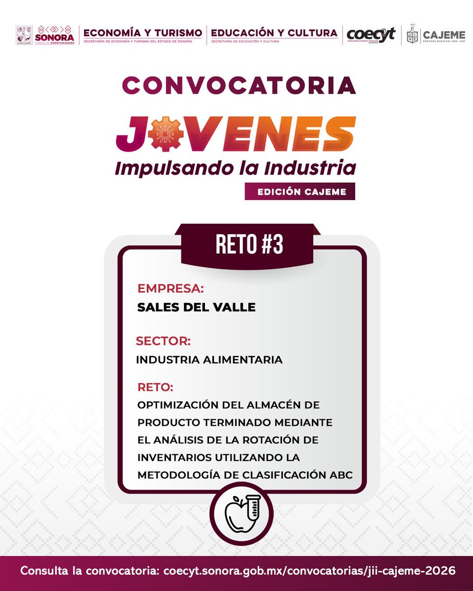 CoecytSonora's tweet photo. 📢 ¡Atención jóvenes estudiantes de universidades públicas y privadas del Municipio de #CAJEME! La convocatoria del Programa “Jóvenes Impulsando la Industria” ya está abierta. 

Consulta las bases de la convocatoria: https://t.co/QXHhg5ReSY

#TierraDeOportunidades https://t.co/fkMzEjNDoM