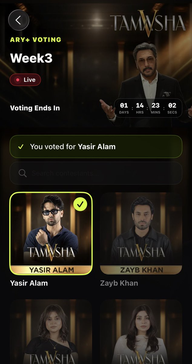 SugaAnygma's tweet photo. Voting done from all the devices I could get my hands on. 

#YasirAlam #Tamasha5 
#yasiralam 
#YasirAlamForTheWin https://t.co/uj40SLVvuL