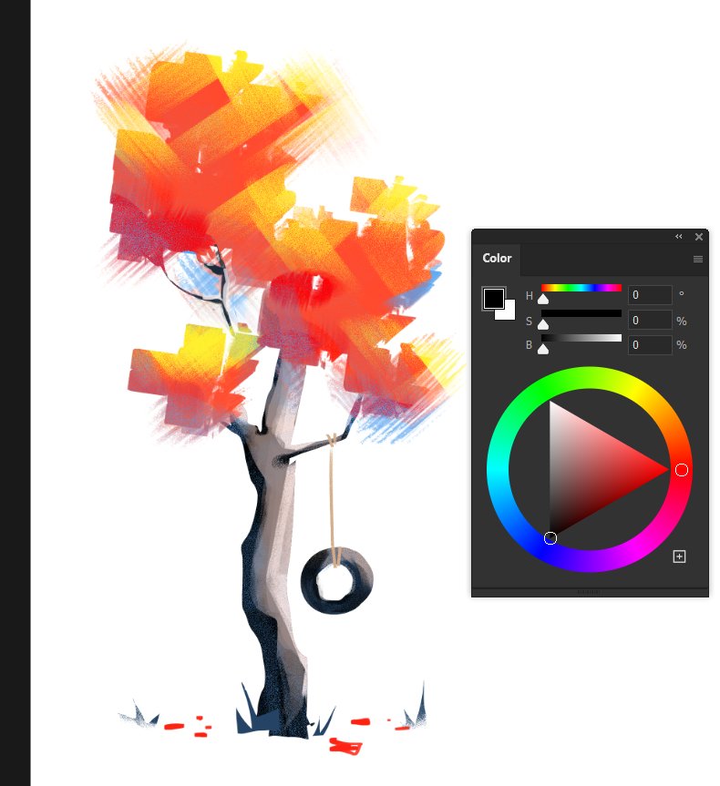 thyzzem's tweet photo. got mad so I painted a tree https://t.co/GJXstc5TwH