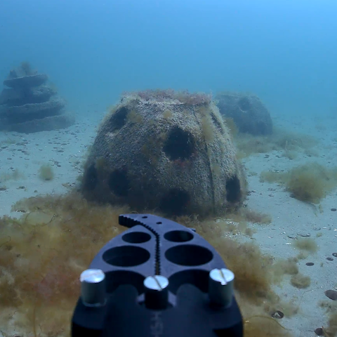 reachsystemsinc's tweet photo. A Reach Auk camera is now watching 285 reef balls rebuild habitat in #Newfoundland. Built to run 9 years without a service vessel, and the footage is public: https://t.co/AMX78TWYuy

📷: https://t.co/Bu0TlCMrhc

#OceanTech #MarineHabitat #SubseaImaging #ReachSystems https://t.co/JjllPzCuvw