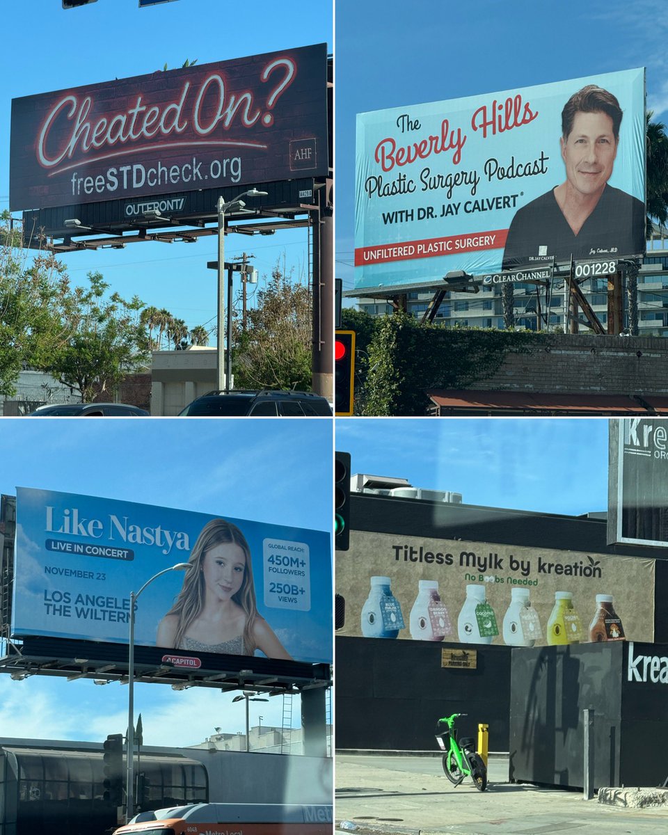 americanamemes's tweet photo. The billboards in LA are beautiful this time of year! https://t.co/t4wcY0gQrp