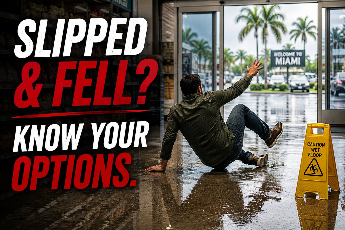 305800PAIN's tweet photo. A fall can happen in seconds.
The pain can last much longer.
Slipped at a store, restaurant, gym, or another property?
Don’t just walk it off. Document what happened and know your options.
https://t.co/1IXrK6BikQ
#Miami #SlipAndFall #305800PAIN #KnowYourOptions https://t.co/N0Gh6DZPU4