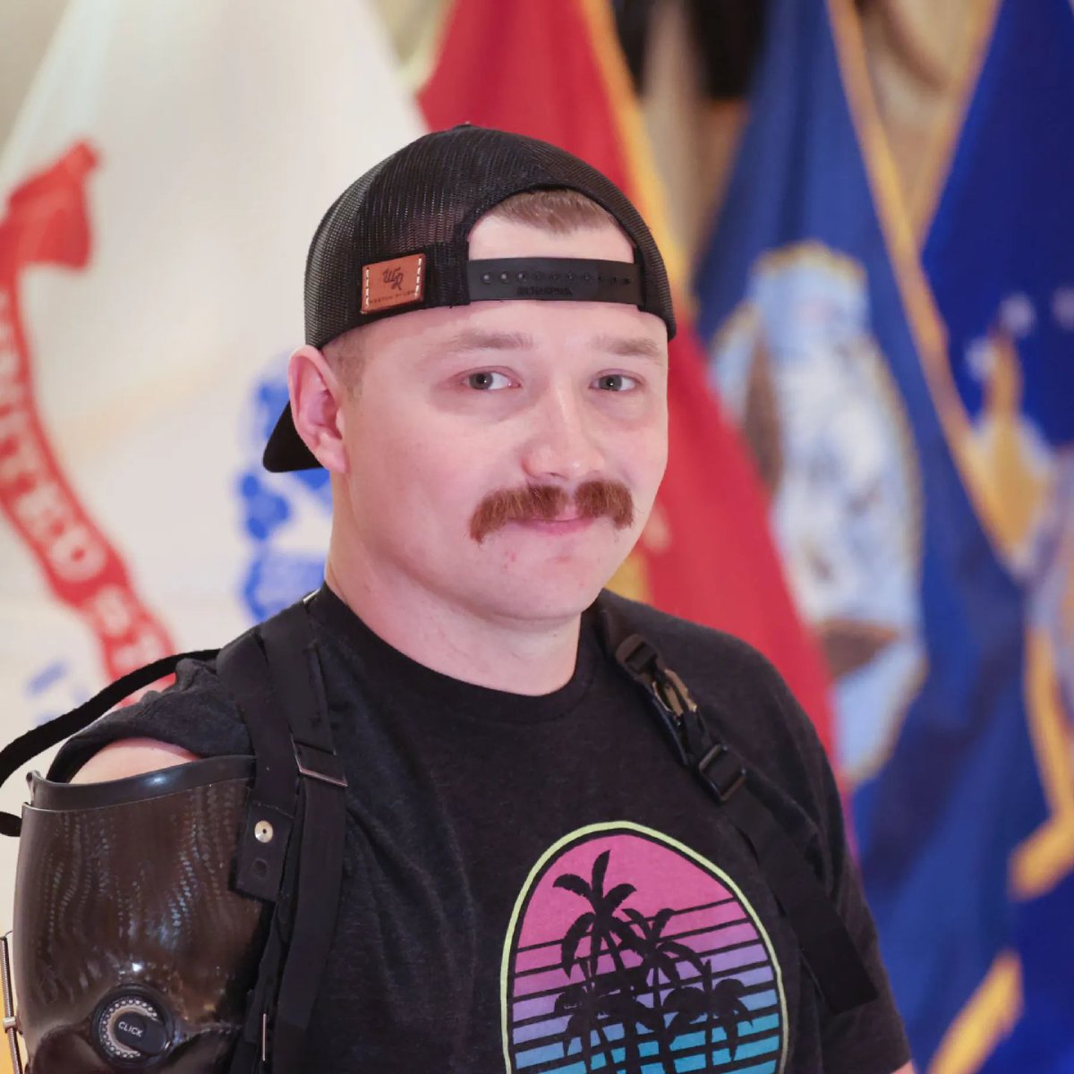 RegimentGG's tweet photo. On August 26, 2021, in Kabul, Afghanistan, a suicide bomber detonated four meters from Marine Sgt. Tyler Vargas-Andrews. 

Thirteen American service members were killed and Tyler lost his right arm and his left leg.

Five years and 45 surgeries later, Tyler is still here inspiring Military Veterans & Service Members

We remember the 13. We will never forget.
