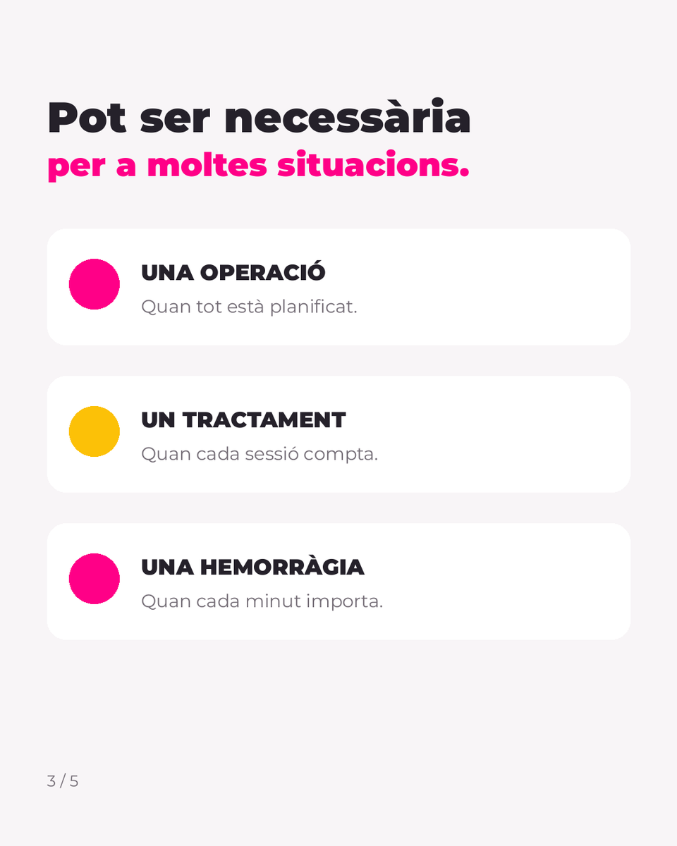 donasangbalears's tweet photo. Quan falta sang a un hospital no es pot improvisar. La que es necessita en una urgència o tractament ja ha d'estar preparada.
La teva donació d'avui manté les reserves a punt per als propers dies. No esperis que sigui urgent!
Demana cita: https://t.co/hbhOn5gGvZ
#DonaSang https://t.co/hlmWNDZfDa