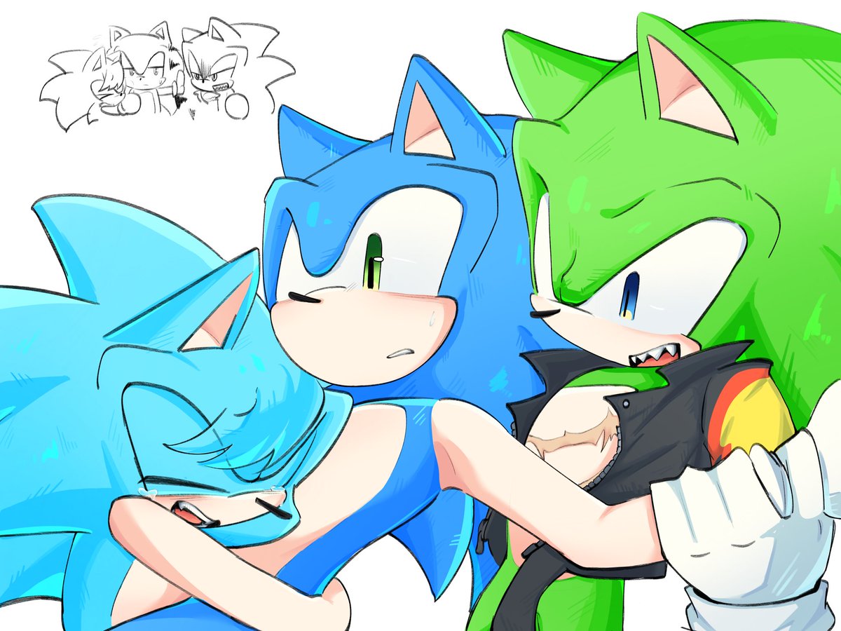 Cola2007kl's tweet photo. Nicky→Sonic←Scourge https://t.co/ZPPNCdkwXE