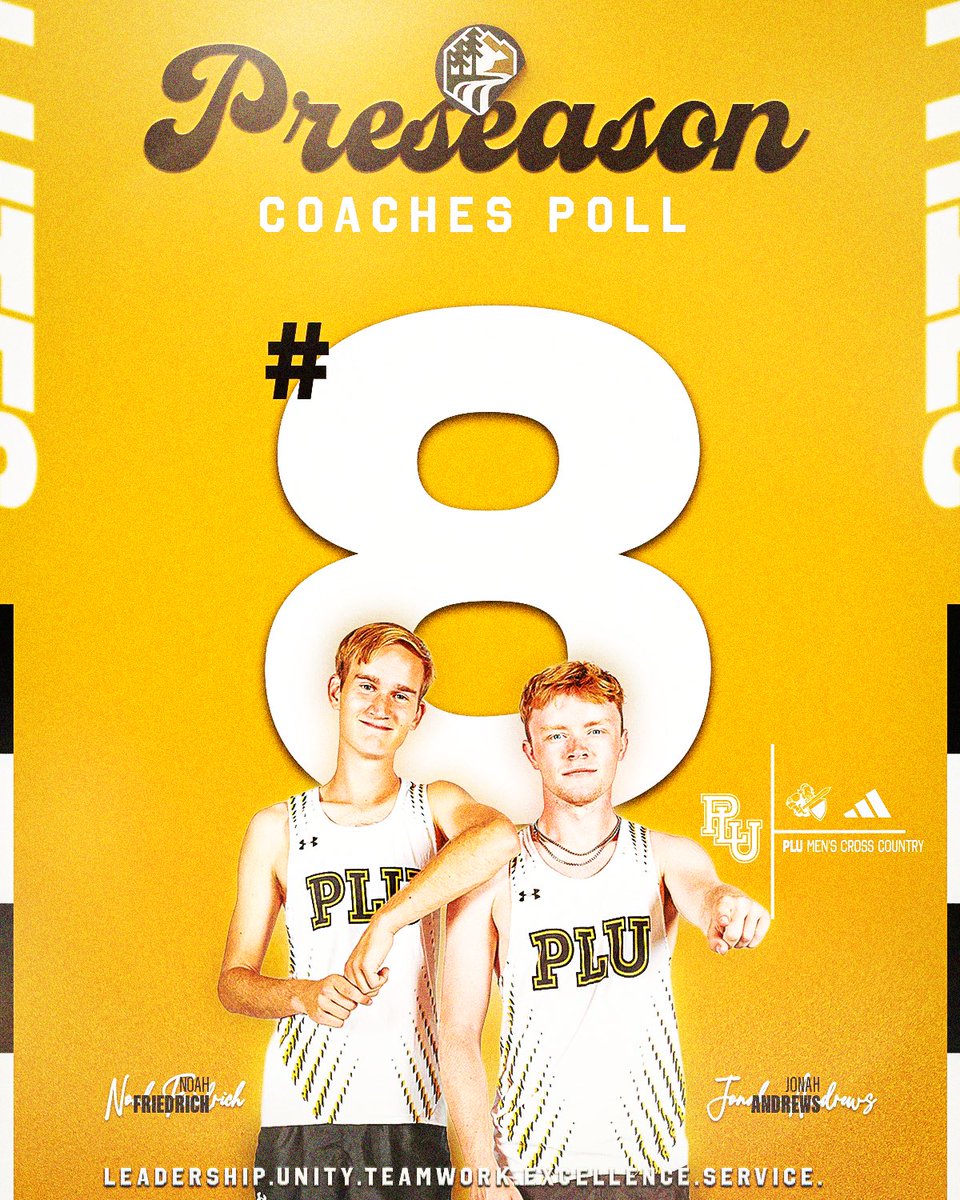 golutes's tweet photo. Lutes sit at 8️⃣.

PLU Men’s Cross Country opens up their season on Sept. 4th at Lewis &amp; Clark. #GOLUTES 

Story 🔗: https://t.co/NqVfyGhqP8 https://t.co/VkldhNcINf