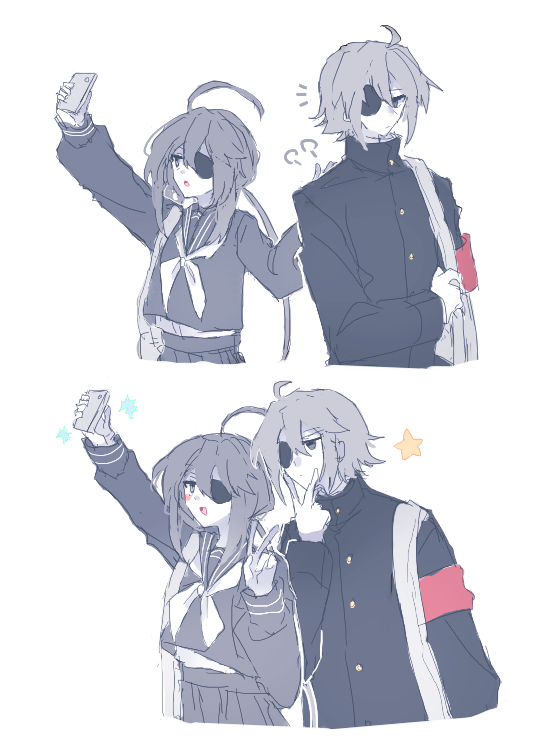 Hfumo_wdgr's tweet photo. 眼罩组 ( ´ ▽ ` )ﾉ
@tsz_ju2mao1 老师陪我一起画了！！ https://t.co/c7nRII4TXl