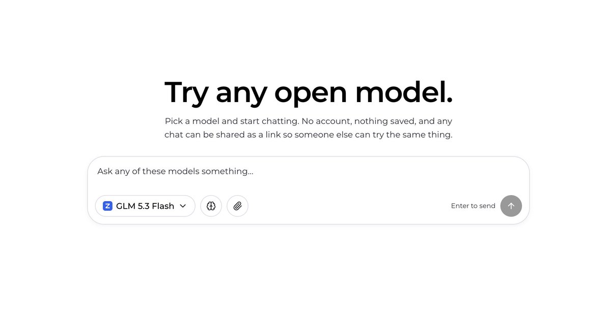 offlinebase's tweet photo. @ZixuanLi_ @opencode @OpenRouter Try it for free with no login here https://t.co/4ixBCY5uBU https://t.co/YxXUirwBEU