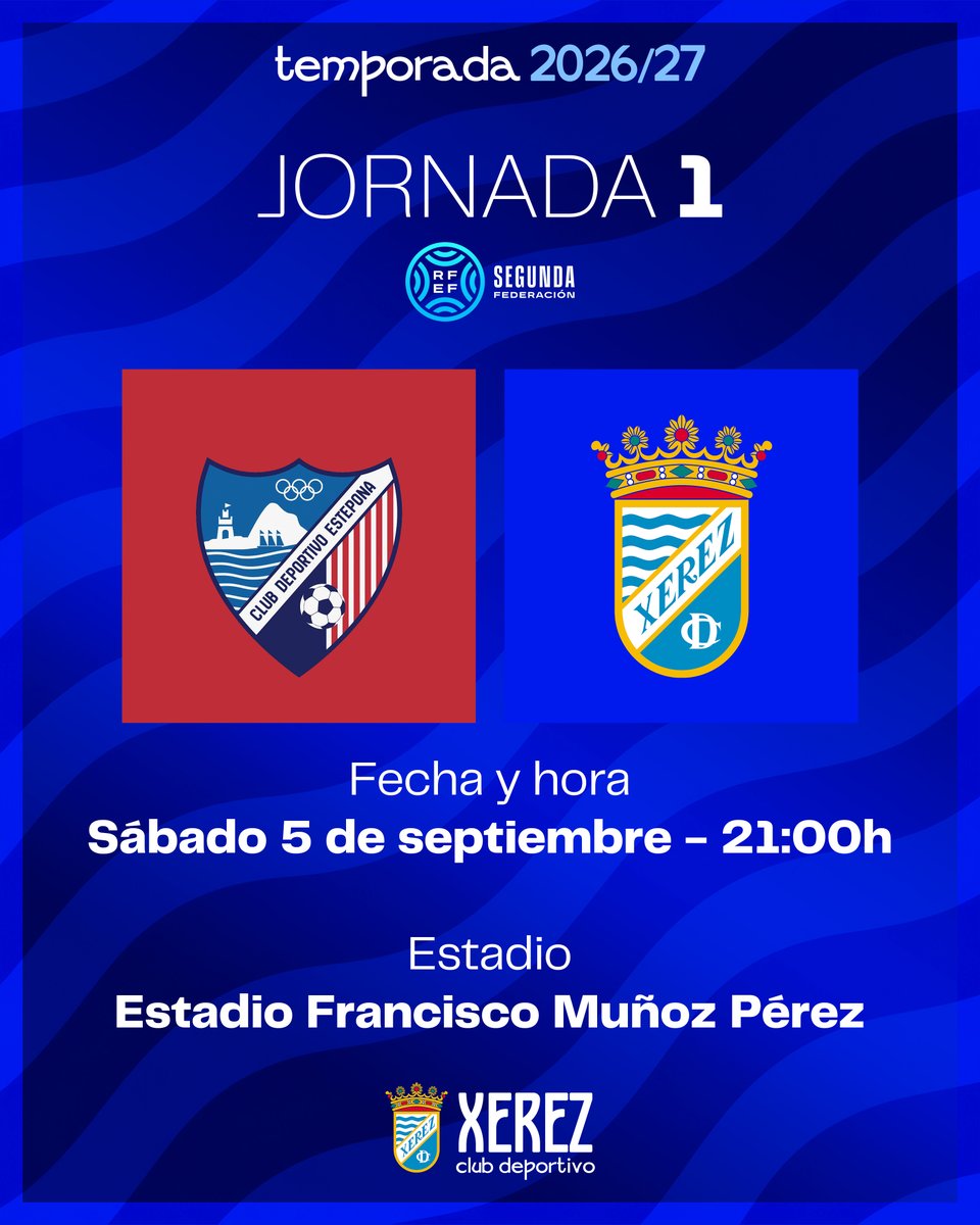XerezCD_OFICIAL's tweet photo. 🗓️⚽️✅

¡Horarios confirmados de las jornadas 1 y 2!

#EsteponaXerez • #XerezBadajoz https://t.co/21pZL8ZD4z