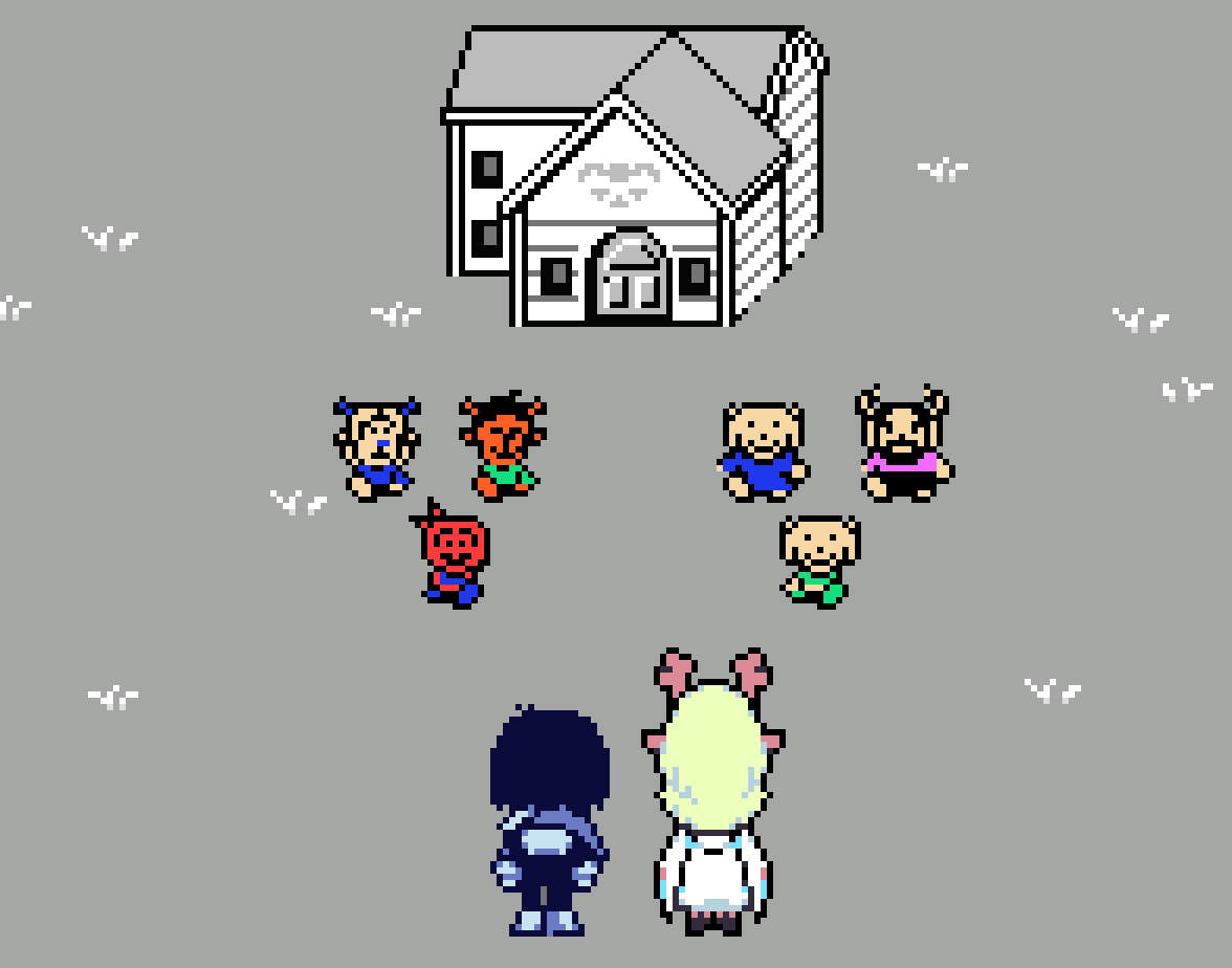 FoursideKM's tweet photo. family reunion
#deltarune https://t.co/pINZiyphFH