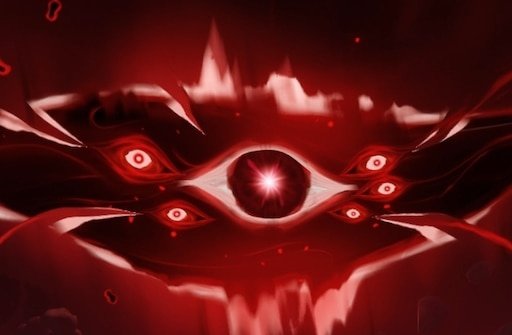 CEOofRonova's tweet photo. I think Ronova's "eyes" correlate how many curses she has active. 

First she had the Curse of Immortality, leaving 5 smaller eyes remaining, but now with the Curse of Death, only 4 remain since she now has 2 active curses applied. https://t.co/7t5lHWG5Lf