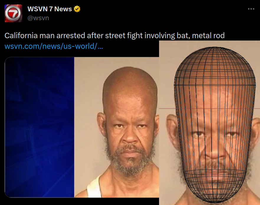 APEDON_SOL's tweet photo. LMFAOOO this guy named phillip who got arrested is getting memed so hard for looking like he ate the 'bat' after he got arrested for it

theyre literally calling hit BATMAN cause he looks like he ate it

there is so many memes
https://t.co/0NL5caG12w https://t.co/VbfcwOlmHz