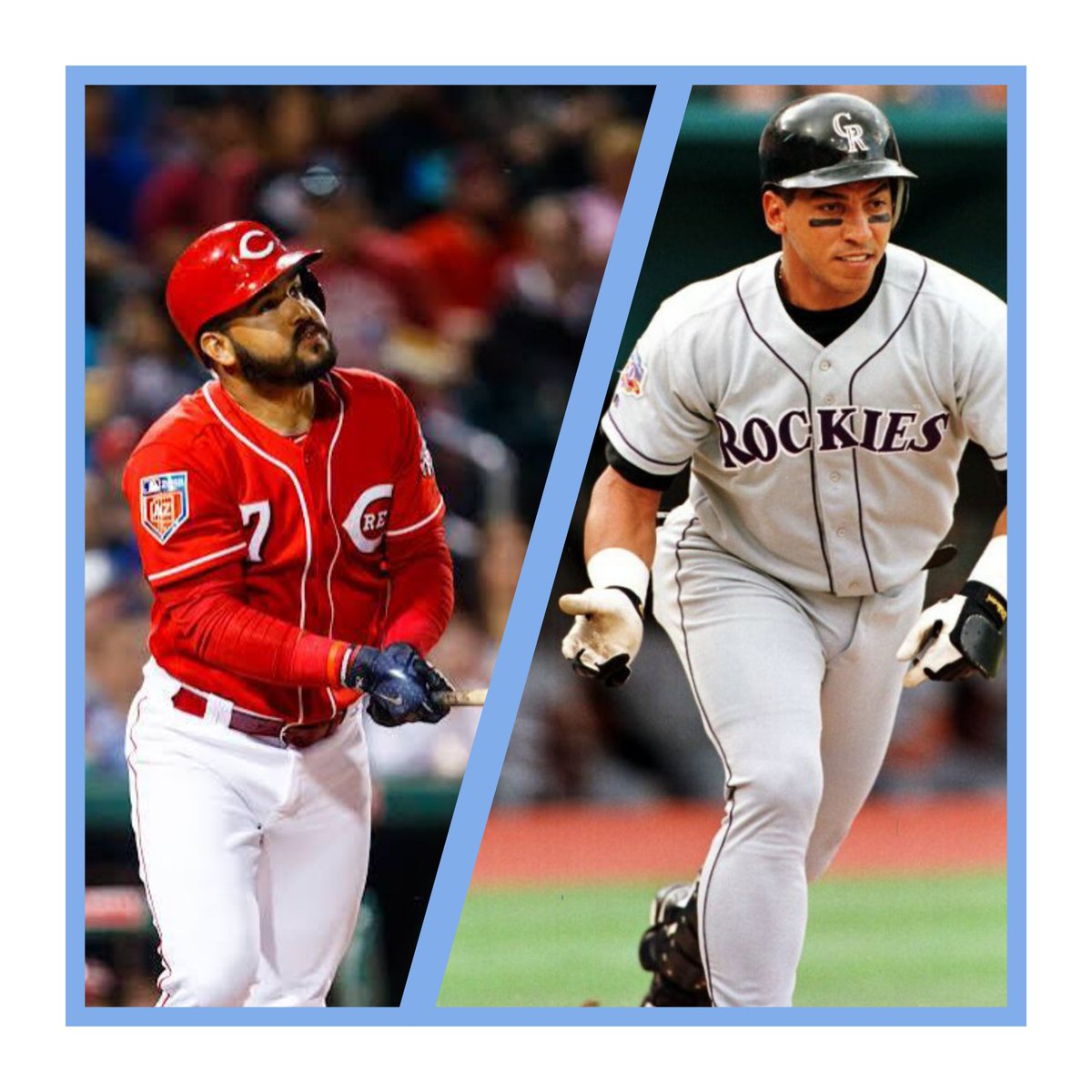 pedrocaro41's tweet photo. Eugenio Suárez @Reds llegó hoy a 10 grand slam en su carrera de @MLB empatando la marca con el "Big Cat" Andrés Galarraga. https://t.co/MxbB7aepvY