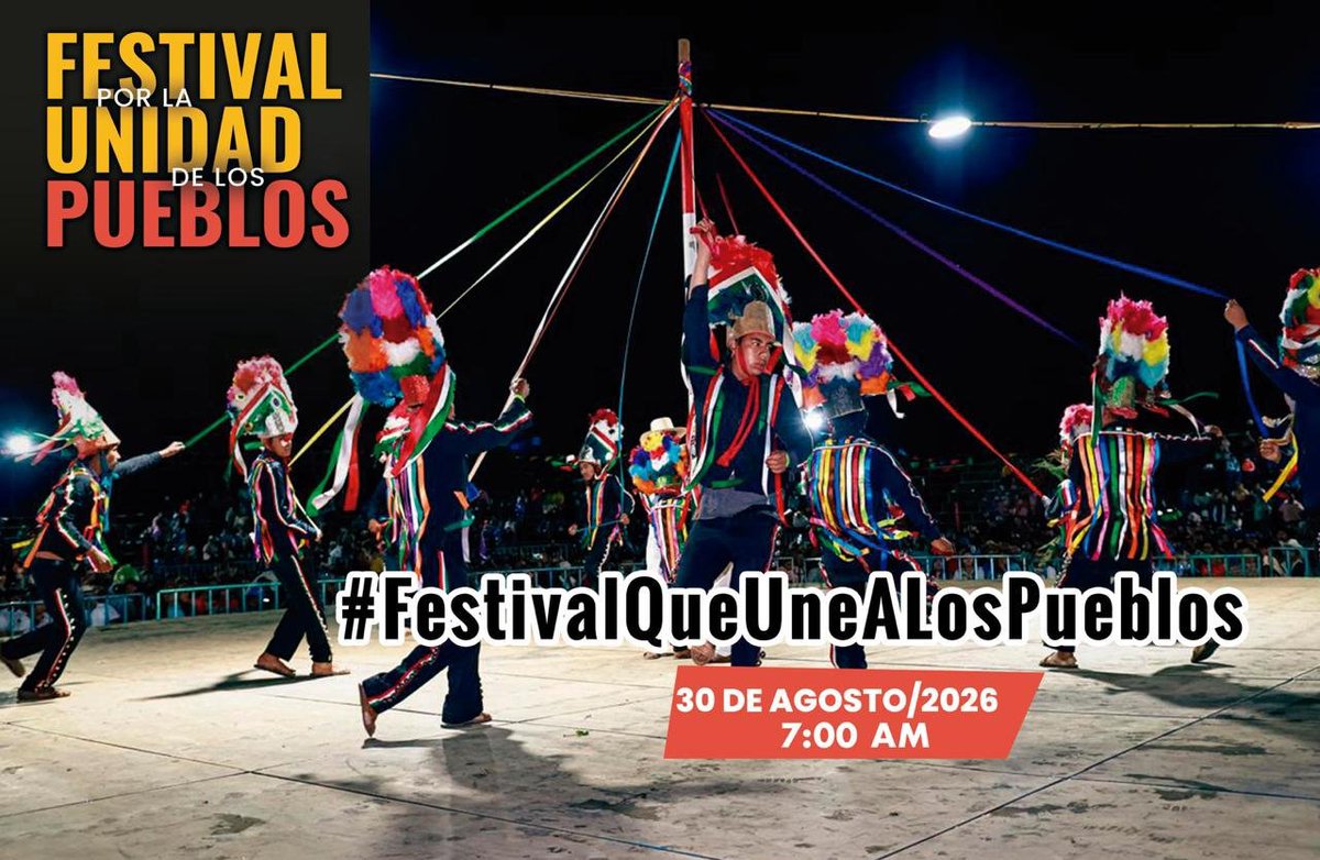 Tapia3Yoana's tweet photo. La cultura no es indiferente a la realidad. La música, la danza y la poesía también pueden ser protesta, conciencia y organización. Este 30 de agosto, los pueblos de Oaxaca se unen para exigir un mejor futuro. #FestivalQueUneALosPueblos https://t.co/uGIkBH08f5