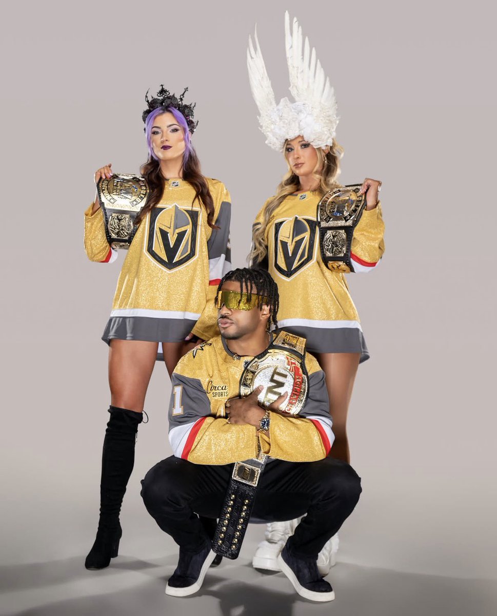 The1YouLookUpTo's tweet photo. The champs doing champs things here was fun doing a photo shoot with my Grammy @KnockoutxBeauty and Lena 

As my Grammy would say well and my mom @QueenOfWWE_ too says it all the time that is..Bow Down! 😈😎 https://t.co/oNvGbaVzX4