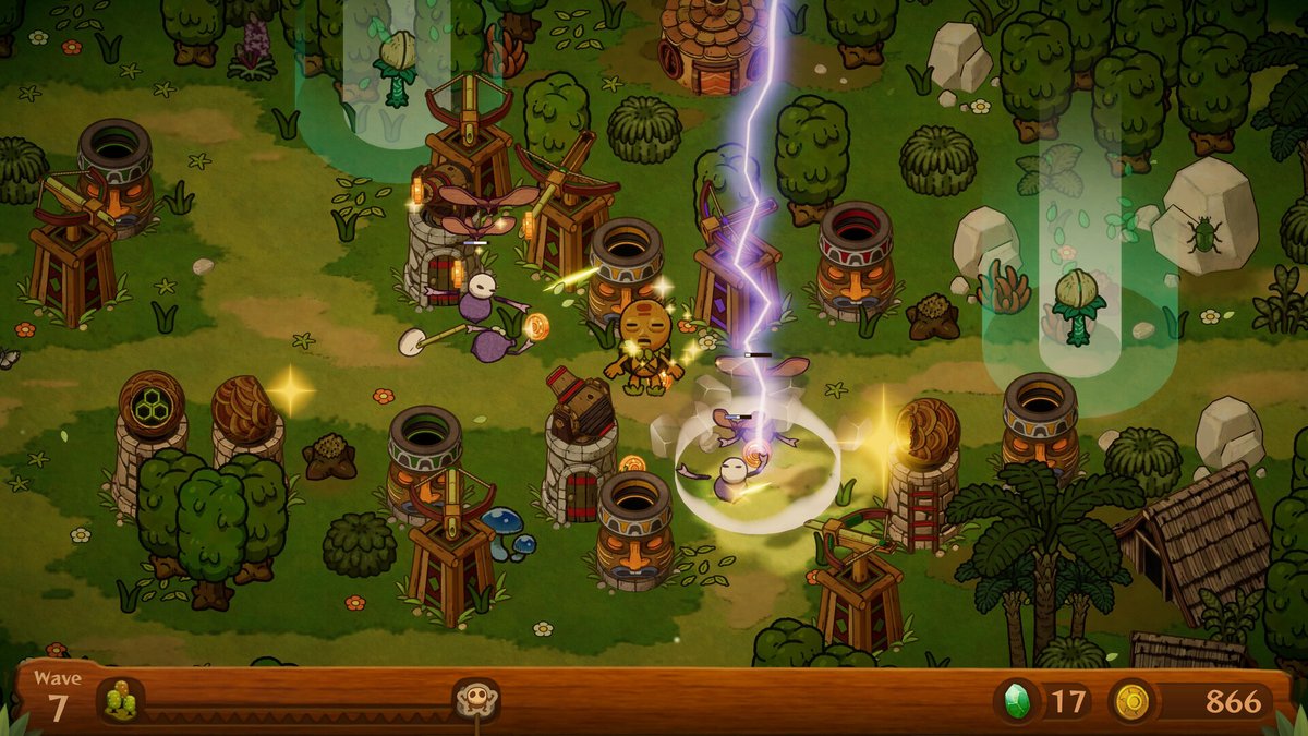Indie_FreaksJP's tweet photo. 《日本語対応》走って、踊って、守りぬけ！人気のタワーディフェンス最新作！『PixelJunk Monsters 3』

新たなタワーを建設し、押し寄せるモンスターの大群から島を守ろう。島を駆けまわって資源を集め、建てたタワーは踊りで強化！一人でも、二人協力プレイでも楽しめる。 https://t.co/3SdTi4s4kK