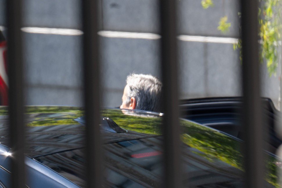 sentdefender's tweet photo. U.S. President Donald J. Trump appears to now have been briefed on the meeting yesterday between U.S. and Russian intelligence officials, as CJCS General Dan Caine, Secretary of War Pete Hegseth, and CIA Director John Ratcliffe were seen leaving the White House roughly an hour ago. 
Photo credit: @PenguinSix