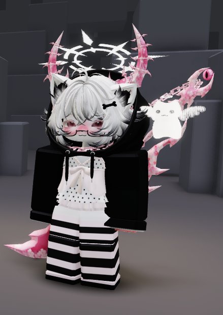 drhouse_owo's tweet photo. "what you looking at??" Mochi on Roblox hehe 💞💞😼 #robloxㅤ #vrchat https://t.co/xKAaVETKbU