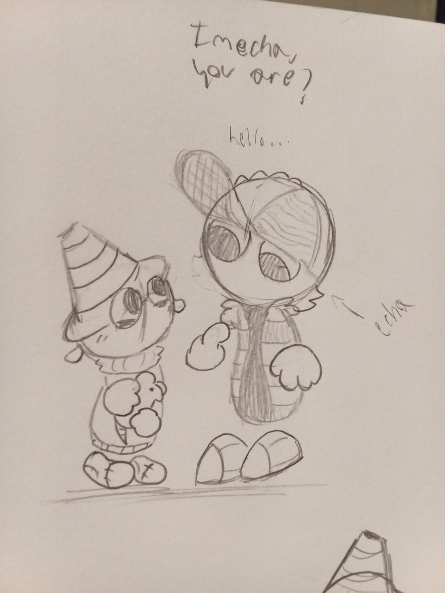 Tigertail56's tweet photo. I managed to convince my partner to make a mellowsona, and andysona. We were doodling in my book. ❤️‍🩹
#endacopia #endacopiaoc https://t.co/UxZPt4eYgU