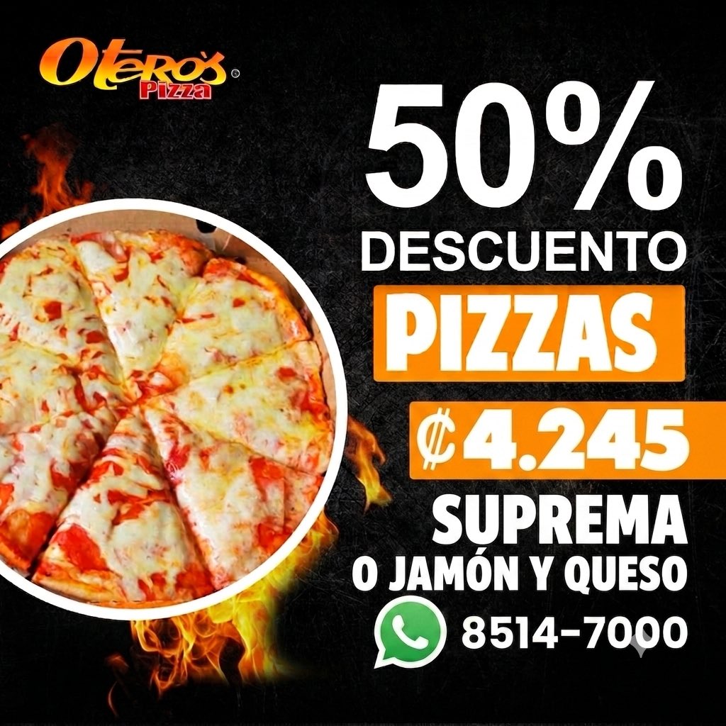 OterosPizza's tweet photo. ¿Suprema o Jamón y Queso? https://t.co/p0Tr9wfpOr