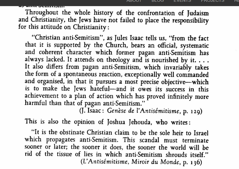 Justadude4fd's tweet photo. Jewish Freemason (B'nai B'rith) Jules Isaac:

"Christian anti-semitism has proved infinitely more harmful than that of pagan anti-Semitism."

page 82

https://t.co/EXc2CREFmf https://t.co/BZV1BdqhJC