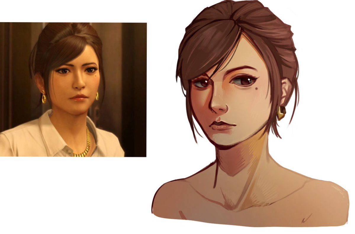 ElmiMoon's tweet photo. my friend told mer that he wants to see more girls from me, so here are Reina (or Rayna?) my lovely girl
#YakuzaFanart #Yakuza0 https://t.co/I5S1wPUQHG